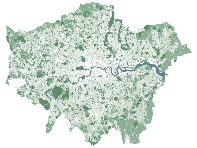 Áreas verdes em Londres