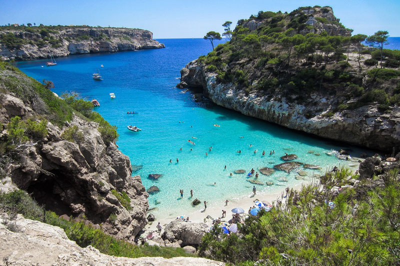 Praias em Mallorca na Espanha